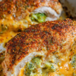 Broccoli Cheddar Stuffed Chicken