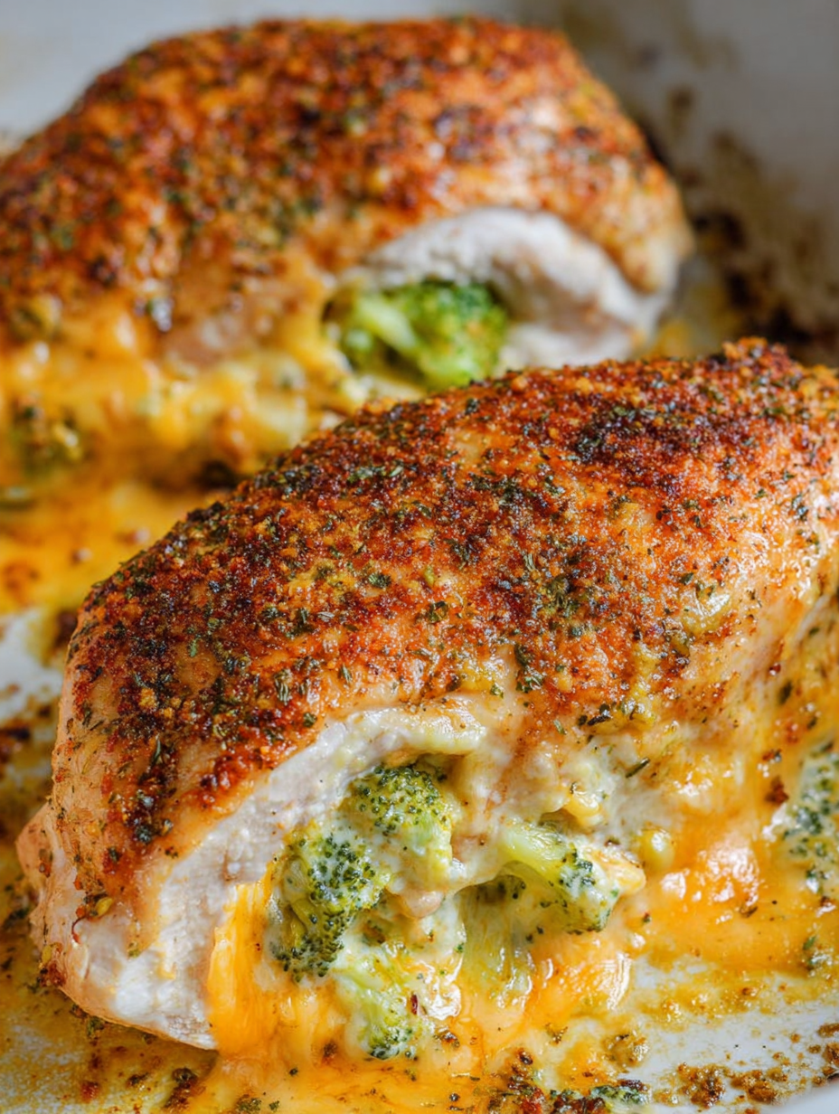 Broccoli Cheddar Stuffed Chicken