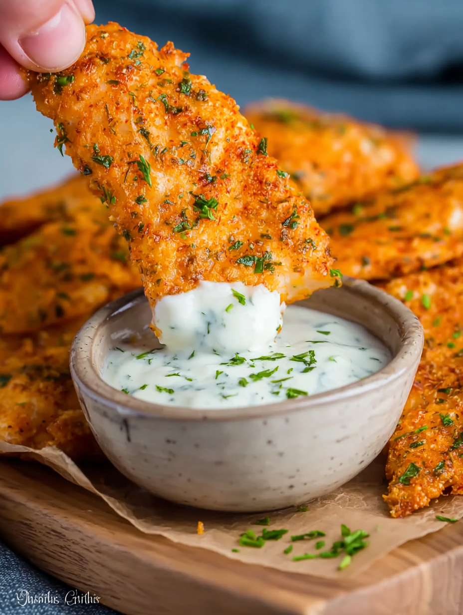 Buffalo Ranch Baked Chicken Strips