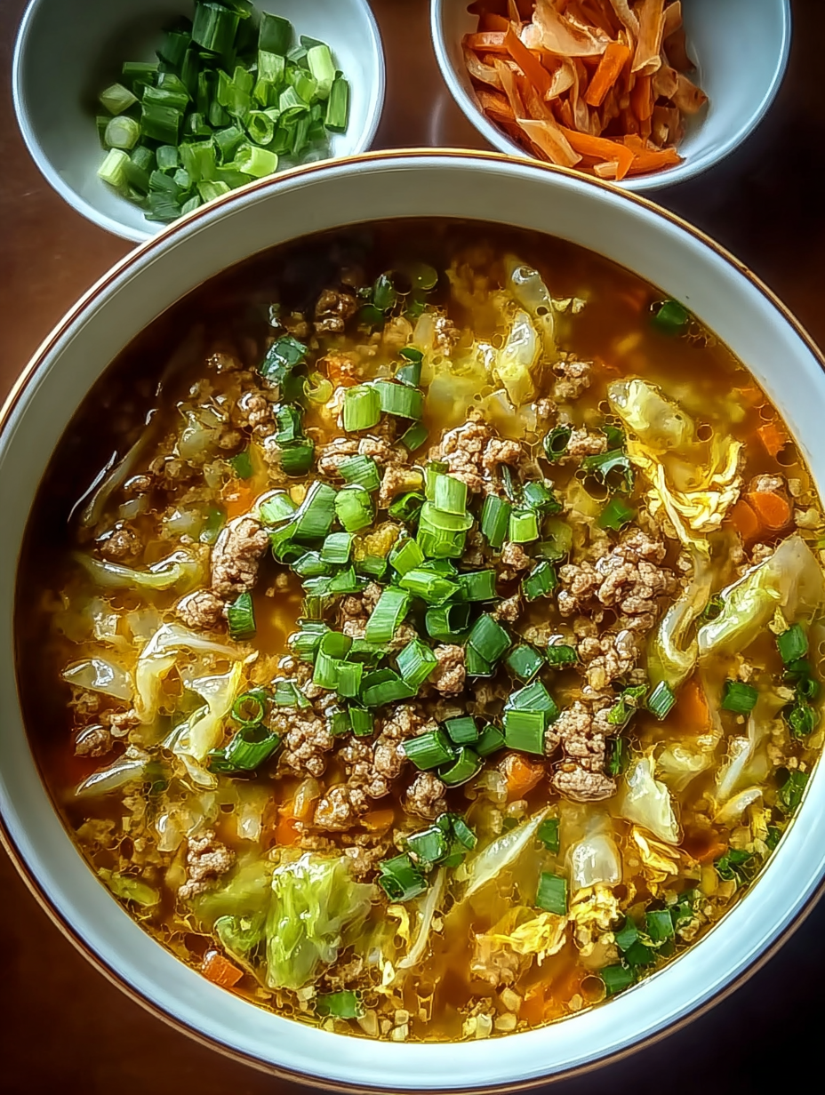 Cozy One-Pot Egg Roll Soup