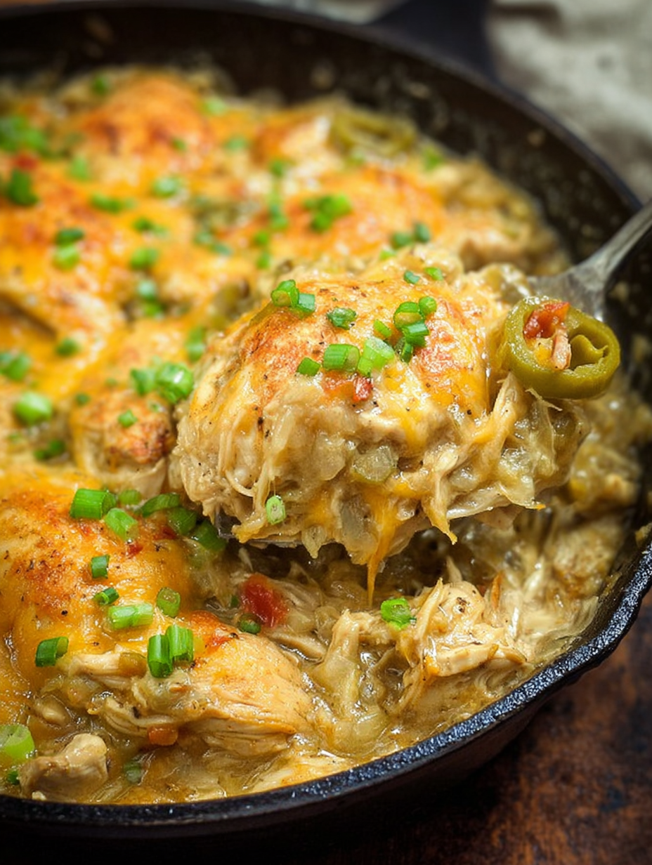 Green Chili Chicken (One Pan Recipe)