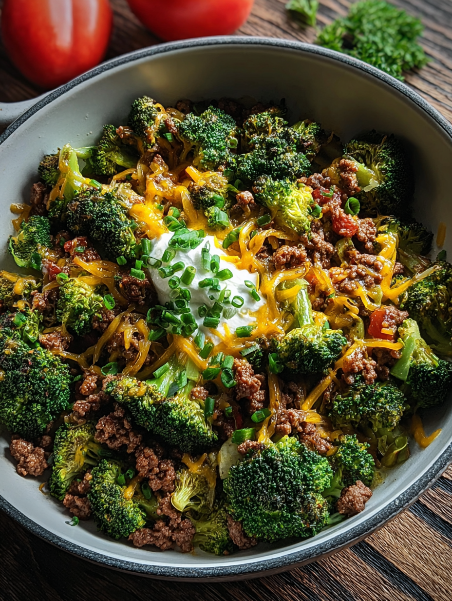 Hamburger Broccoli Skillet