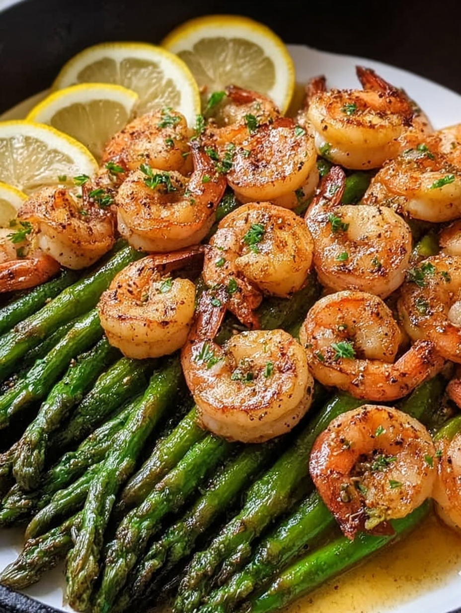 Lemon Garlic Shrimp and Asparagus (20-Minutes)