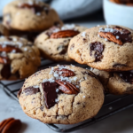 Pecan Softies with Sea Salt and Dark Chocolate
