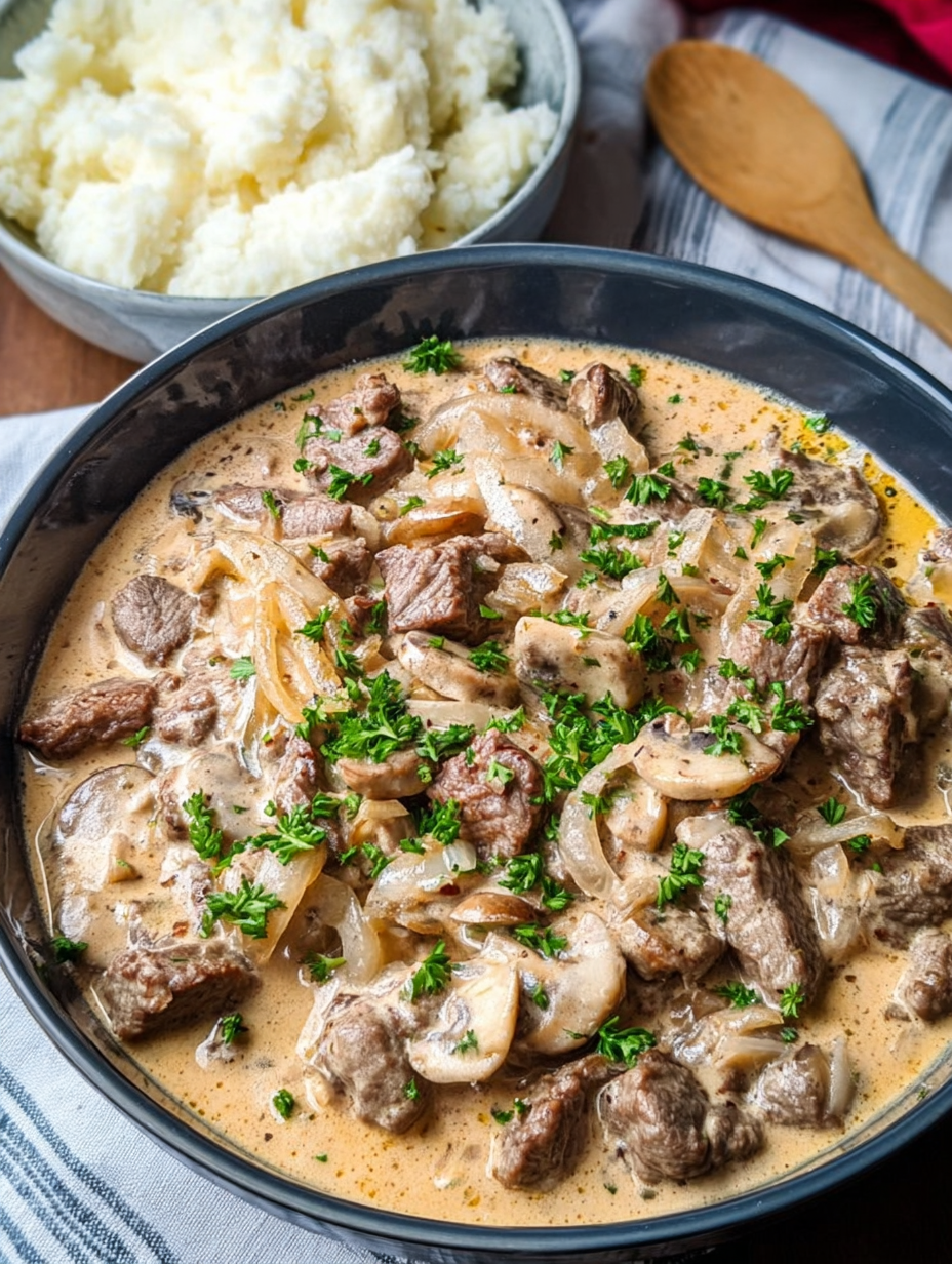 Beef Stroganoff (Low Carb)