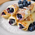 Crispy Blueberry Cream Cheese Roll-Ups