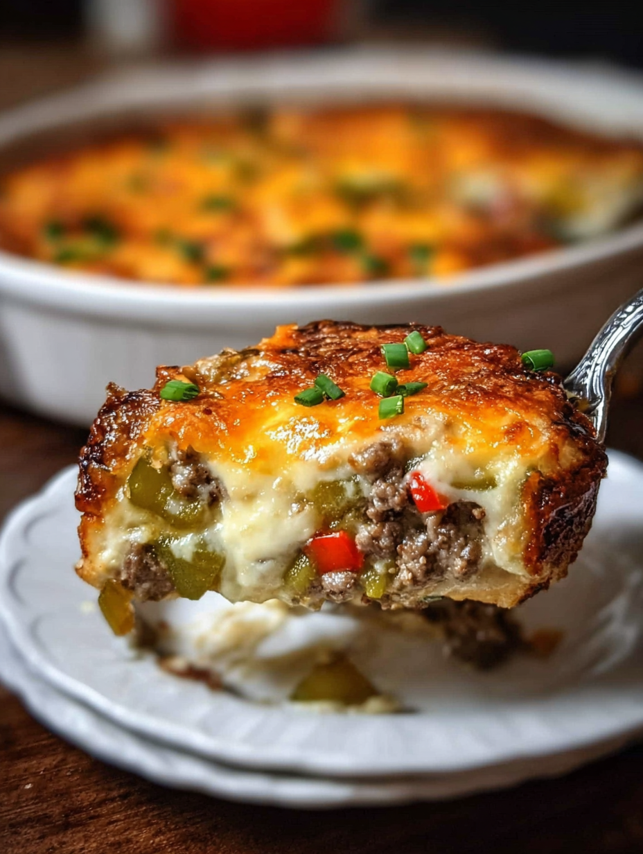 Philly Cheesesteak Casserole