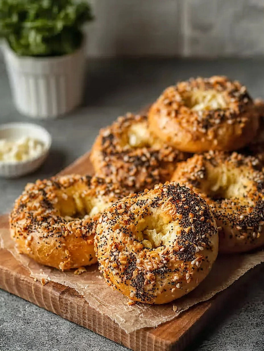 Simple Cottage Cheese Bagels